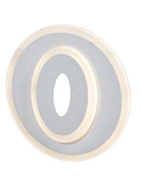 Aplique led SMD de 26 watts 3000 - 4000 - 6000 kelvin secuencial 2600 lúmenes 20cm de diámetro blanco