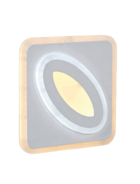 Aplique led SMD de 32 watts 3000 - 4000 - 6000 kelvin secuencial 3200 lúmenes 20x20cm blanco