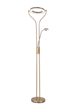 Lampara de pie led LECTOR 28+7 watts 3000 - 4000 - 6000 kelvin regulables cuero