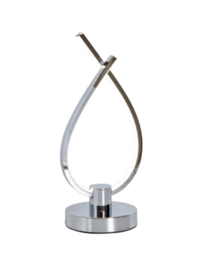 Sobremesa led 12w mando a distancia cromo