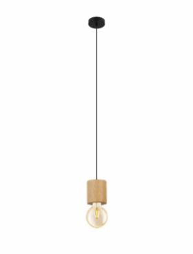 Colgante de Madera Para Bombilla E27