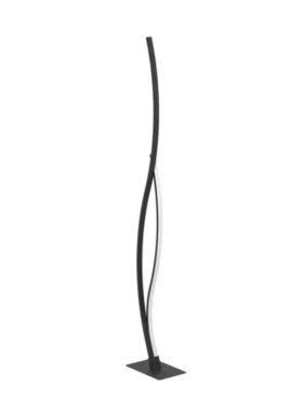 Lampara de pie led 20 watts 4000 kelvin metal negro