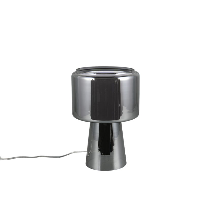 Lámpara de sobremesa E14 cristal cromo vaporizado