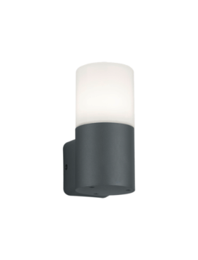 Aplique aluminio fundido antracita 1xE27 sin bombilla IP44