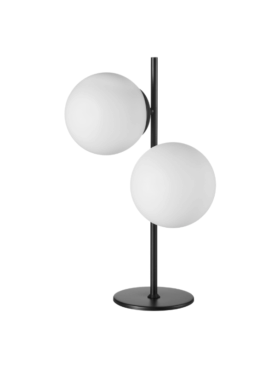 Lámpara de sobremesa 2x E27 metal negro