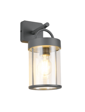 Aplique exterior para bombilla E27 metal antracita