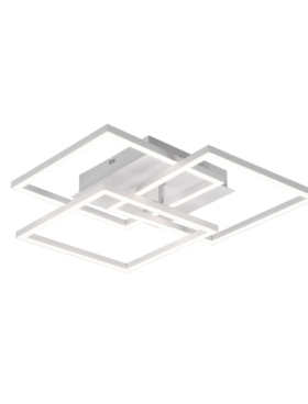 Plafón led cuadrado 27w 2700 - 6000 kelvin regulable interruptor y mando a distancia blanco