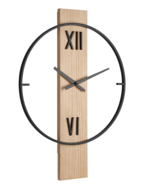 Reloj de pared 40cm diámetro madera y metal