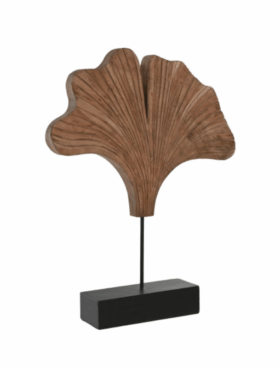 Decoración GINKO tallado mango y hierro