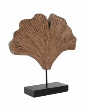 Decoración GINKO tallado mango y hierro