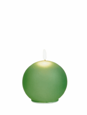 Vela a batería 10cm cristal verde