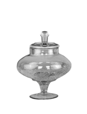 Compota 33cm cristal craquelado