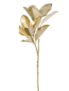 Flor artificial MAGNOLIA oro 75cm