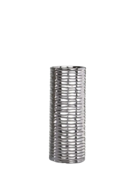 Jarrón cerámica DIDIMA plata 30cm