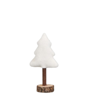 Figura ÁRBOL NAVIDAD 21cm madera y tela