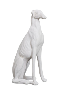 Figura GALGO blanco 42x78cm