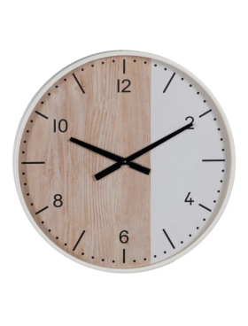Reloj de pared 60cm diámetro madera