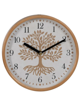 Reloj de pared 22cm diámetro madera