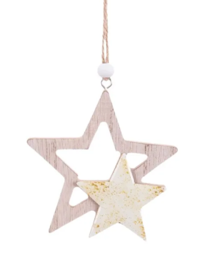 Figura colgante ESTRELLA 10cm
