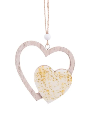 Figura colgante CORAZÓN 10cm