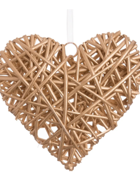Figura colgante CORAZÓN 25cm oro