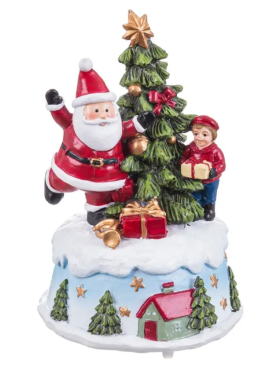 Figura musical PAPA NOEL 11x15cm