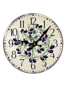 Reloj de pared ACEITUNAS 34cm