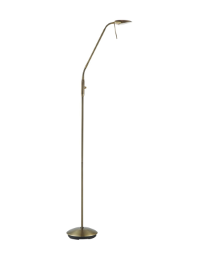 Lampara de pie led 4000k dimable y dirigible cuero