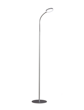 Lampara de pie led 4000k dimable y dirigible plata