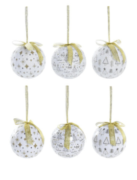 Set 14 bolas Navidad de 25x25x16cm con caja
