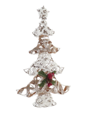 Árbol de Navidad led RATÁN 56cm a pilas