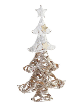 Árbol de Navidad led RATÁN 56cm a pilas