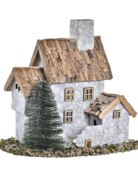 Casita CORTEZA 22x17x23cm gris