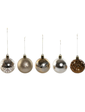 Set 25 bolas Navidad bronce