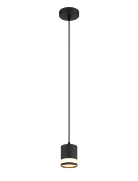 Lámpara led 1 luz 7w negro