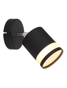 Foco led 1 luz 7w negro