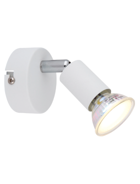 Foco 1x GU10 metal blanco