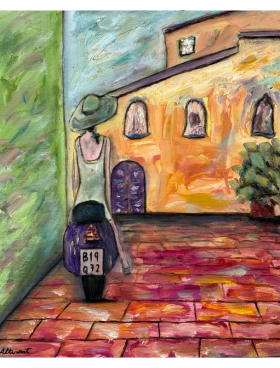 Cuadro MOTO COLOR Carlos Altisent 35×40 cm
