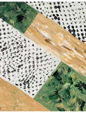 Cuadro COLLAGE VERDE Carlos Altisent 50×60cm