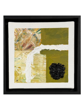 Cuadro COLLAGE VERDE Carlos Altisent 24×24cm