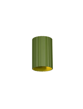 Aplique para bombilla led G9 metal verde