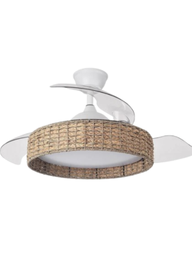Ventilador Techo Motor DC Luz LED 50/107 Centímetros de Diámetro Mando Distancia con Temporizador natural