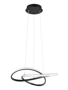Lámpara colgante led 36 watts 4000 kelvin negro