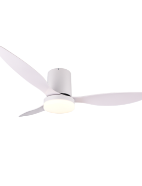 Ventilador Techo 91 Centímetros de Diámetro Motor DC 20 Watt 3 Aspas 6 Velocidades con Mando a Distancia y Temporizador Blanco