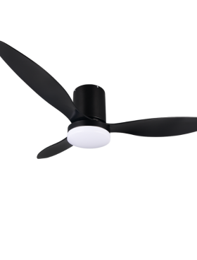 Ventilador Techo 91 Centímetros de Diámetro Motor DC 20 Watt 3 Aspas 6 Velocidades con Mando a Distancia y Temporizador negro