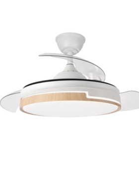 Ventilador techo ASPA DESPLEGABLE 77w 107cm blanco nordik