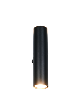 Aplique de pared 2x GU10 metal negro