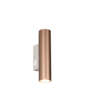 Aplique de pared 2x GU10 metal café