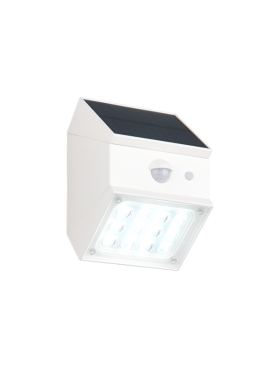 Aplique exterior led solar con sensor crepuscupal y de movimiento
