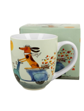 Taza XXL PERRO SCOOTER 1 litro